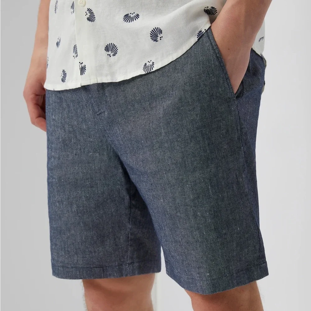 Onia Linen Blend Canvas Traveler Shorts